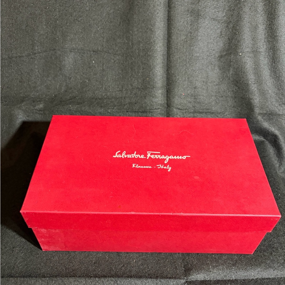 Salvatore Ferragamo Red Box with White Logo